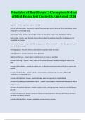 Principles of Real Estate 2 Champions School of Real Estate test Accurately Answered 2024&sol;2025