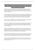 NURS 5461 Oncology Exam Questions and Correct Answers &lpar;100&percnt;COMPLETE ANSWERS&rpar; ALREADY GRADED A&plus; 100&percnt; satisfaction guaranteed