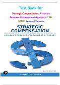 Test Bank for Strategic Compensation&colon; A Human Resource Management Approach&comma; 11th Edition by Joseph J&period; Martocchio isbn-9780138106102 All Chapters Complete Guide Graded A&plus;
