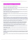 Certified Analytics Professional Exam Questions and Answers