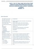 NURS 372 FINAL EXAM 2025 ACTUAL EXAM  COMPLETE EXAM QUESTIONS WITH DETAILED  VERIFIED ANSWERS &lpar;100&percnt; CORRECT ANSWERS&rpar;  &sol;ALREADY  GRADED  A&plus;