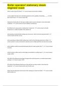 Boiler operator&sol; stationary steam engineer exam QUESTIONS AND 100&percnt; CORRECT ANSWERS 2025