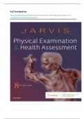 Full Test Bank For  Physical Examination And Health Assessment 8th Edition By Carolyn Jarvis Chapter 1-32 &vert;Complete Guide Newest Version 
