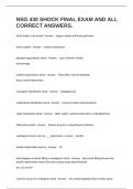 NSG 430 SHOCK FINAL EXAM AND ALL CORRECT ANSWERS&period;