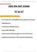 2025 HESI RN Exit Exam &lpar;V1-V7&rpar; Actual Questions & Answers to Pass the Exam&comma; 100&percnt; Verified - PDF&period;