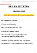 2025 HESI RN Exit Exam &lpar;V2&rpar; Actual Qs & Ans to Pass the Exam&comma; 100&percnt; Verified - PDF