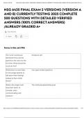 NSG 6435 FINAL EXAM 2 VERSIONS &lpar;VERSION A AND B&rpar; CURRENTLY TESTING 2025 COMPLETE 500 QUESTIONS WITH DETAILED VERIFIED ANSWERS &lpar;100&percnt; CORRECT ANSWERS&rpar; &sol;ALREADY GRADED A&plus;