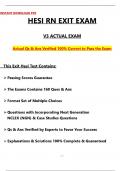 HESI RN EXIT ACTUAL BUNDLED EXAMS Version 1-7 2025 HESI RN Exit Exam &lpar;V1 - V7&rpar; Actual Qs & Ans to Pass the Exam&comma; 100&percnt; Verified - PDF 2025 HESI RN Exit Exam &lpar;V1&rpar; Actual Qs & Ans to Pass the Exam HESI RN Exit Exam &lpar;V2&rpar; Actual Qs & Ans to Pass the Exam&comma; 100&percnt;