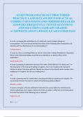 ATI RN PHARAMACOLOGY PROCTORED  PRACTICE A AND B EXAM 2025 WITH ACTUAL  CORRECT QUESTIONS AND VERIFIED DETAILED  ANSWERS &vert;FREQUENTLY TESTED QUESTIONS  AND SOLUTIONS &vert;ALREADY GRADED  A&plus;&vert;NEWEST&vert;LATEST UPDATE &vert;GUARANTEED PASS