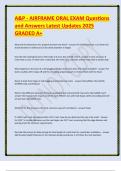 A&P - AIRFRAME ORAL EXAM Questions and Answers Latest Updates 2025 GRADED A&plus;&period;