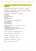 Columbia Bartending Exam&colon; Questions With Accurate Solutions
