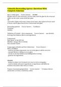 Columbia Bartending Agency&colon; Questions With Complete Solutions