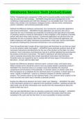Oklahoma Service Tech &lpar;Actual&rpar; Exam