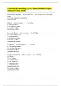 Columbia Bartending Agency Exam Drinks Recipes&colon; Ultimate Study Guide 