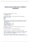 NRCME QUESTIONS WITH CORRECT ANSWERS