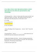  CNA PRACTICE TEST HEADMASTER LATEST 2025-2026 EXAM UPDATE QUESTIONS AND ANSWERS