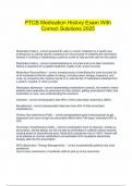 PTCB Medication History Exam With Correct Solutions 2025