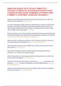 HERO MCQ PRACTICE EXAM CURRENTLY TESTING COMPLETE TESTED QUESTIONS WITH COMPLETE DETAILED VERIFIED ANSWERS &lpar;100&percnt; CORRECT ANSWERS&rpar; &sol;ALREADY GRADED A&plus;