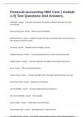 Financial accounting HBX Core &lpar; module 1-4&rpar; Test Questions And Answers&period;