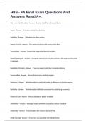 HBS - FA Final Exam Questions And Answers Rated A&plus;&period;