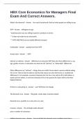 HBX Core Economics for Managers Final Exam And Correct Answers&period;