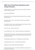 HBX Core Final Exam Questions And Actual Answers&period;