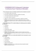 Orthopedic Nurse Certification Verified Questions & Answers Test Bank 2025