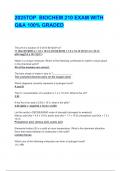 2025TOP  BIOCHEM 210 EXAM WITH  Q&A 100&percnt; GRADED 