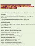 BICSI RTPM STUDY FOR TELECOMMUNICATION PROJECT MANAGER Questions and Answers Latest