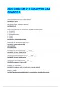 2025 BIOCHEM 210 EXAM WTH Q&A  GRADED A 