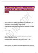 CALIFORNIA RBS EXAM 4 Questions and Answers TOP RATED A&plus; Latest Versions 2025 