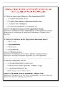RIMS &ndash; CRMP EXAM 2025 NEWEST UPDATE  100 ACTUAL Q&AS WITH RATIONALES