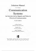 Solutions Manual for Communication Systems&colon; An Introduction to Signals and Noise in Electrical Communication&comma; 4th Edition