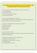 ICC BOLTING EXAM 2025LATEST UPDATE 100&plus; COMPLETE Q&AS WITH RATIONALES