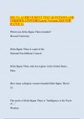 DELTA ACHIEVEMENT TEST QUESTIONS AND VERIFIED ANSWERS Latest Versions 2025 TOP RATED
