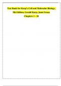 Test Bank for Karp&rsquo;s Cell and Molecular Biology&comma; 9th Edition by Gerald Karp & Janet Iwasa &lpar;Chapters 1&ndash;18&rpar;