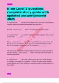 Nicet Level 2 questions complete study guide with  updated answers&vert;newest 2025