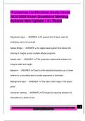 Photoshop Certification Study Guide  2024&sol;2025 Exam Questions Marking  Scheme New Update &vert; A&plus; Rated 