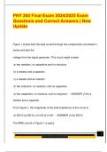 PHY 204 Final Exam 2024&sol;2025 Exam  Questions and Correct Answers &vert; New  Update 