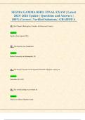 SIGMA GAMMA RHO&colon; FINAL EXAM &vert; Latest 2025&sol; 2026 Update &vert; Questions and Answers &vert; 100&percnt; Correct &vert; Verified Solutions &vert; GRADED A