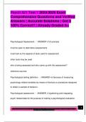 Psych 421 Test 1 2024&sol;2025 Exam  Comprehensive Questions and Verified  Answers &vert; Accurate Solutions &vert; Get it  100&percnt; Correct&excl;&excl; &vert; Already Graded A&plus;