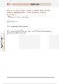 First Aid USMLE Step 1&colon; Renal Questions with Detailed  Verified Answers &lpar;100&percnt; Correct Answers&rpar; &sol;Already  Graded A&plus;