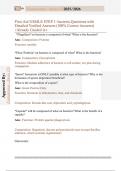 First Aid USMLE STEP 1&colon; bacteria Questions with  Detailed Verified Answers &lpar;100&percnt; Correct Answers&rpar;  &sol;Already Graded A&plus;