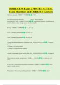 IBHRE CEPS Exam UPDATED ACTUAL  Exam  Questions and CORRECT Answers 