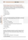 Maternity Practice Questions with Detailed Verified  Answers &lpar;100&percnt; Correct Answers&rpar; &sol;Already Graded A&plus;
