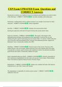 CEP Exam UPDATED Exam  Questions and  CORRECT Answers
