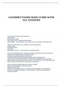 GOURMET FOODS MAIN GUIDE WITH ALL ANSWERS&period;