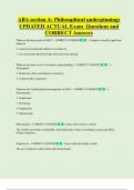 ABA section A&colon; Philosophical underpinnings  UPDATED ACTUAL Exam  Questions and  CORRECT Answers 