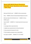 SHARP AR 600-20 EXAM PACKAGE DEAL QUESTIONS AND VERIFIED DETAILED ANSWERS &vert; 100&percnt; GUARANTEED PASS &vert; ALREADY GRADED A&plus;