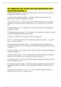 UCF QMB3200 TEST PAPER 2025&sol;2026 QUESTIONS WITH SOLUTIONS GRADED A&plus;